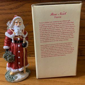 VINTAGE 1993 International Santa Claus Collection "Père Noël" (FRANCE) figurine